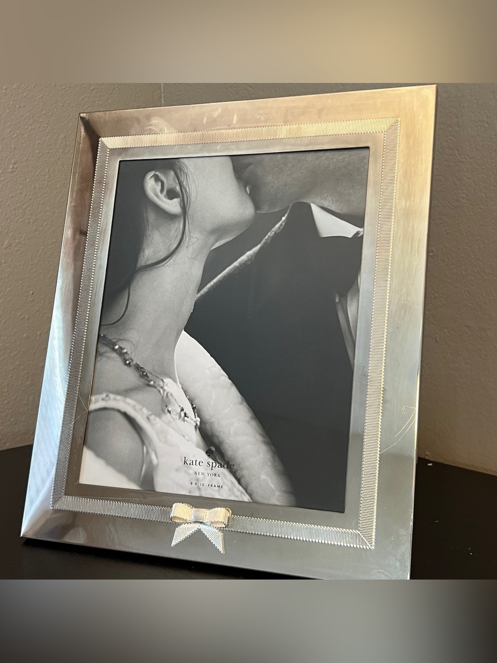 Kate Spade NY 8x10 Silver Bow Picture Frame